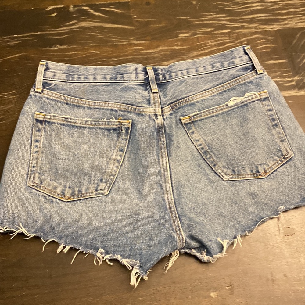 AGOLDE | Parker Vintage Jean Shorts distressed raw buttonfly women’s 27 - Picture 6 of 7